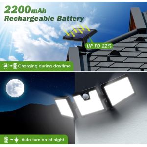 Buy cheap Waterproof Solar Wall Light 3000K 6000K PIR Motion Sensor Light 500LM from wholesalers
