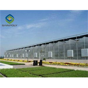 Buy cheap 1.2 G/m3 Mult Span Polycarbonate Sheet Greenhouse from wholesalers