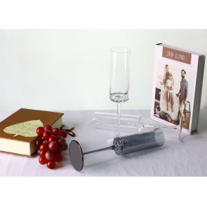 Buy cheap Smooth Bottom Engraved Crystal 6 Oz Champagne Flutes FDA Approved from wholesalers