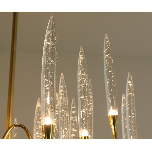 Luxury large gold chandelier Lighting Living Room Led Shop European Candle Chandelier(WH-CY-187)