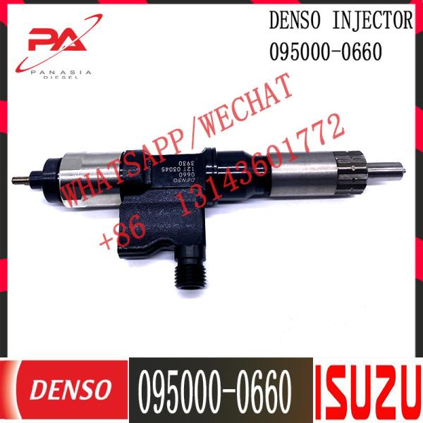 Quality 095000-0660 Genuine Common Rail Diesel Engine Fuel Injector 8-98284393-0 For ISUZU 4HK1 for sale