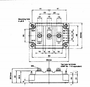Buy cheap IGBT Power Module 2DI150D-050 POWER TRANSISTOR MODULE  FUJITSU IGBT Power Module from wholesalers