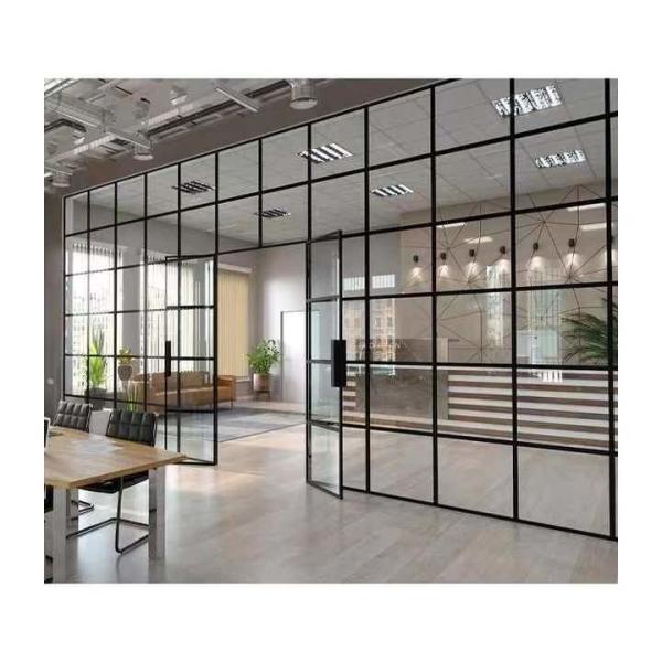 Quality Stainless Steel Aluminium Glass Partition Wall Foldable Movable Office Dividers for sale