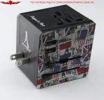 Newest Design Travel Adaptor with 2.1A USB Charger Iphones,ipads With UK/EURO