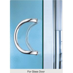 Buy cheap Dia. 32mm tub curved design gate handles brass / SUS exterior door handles set W-DH606 glass shower door handle from wholesalers