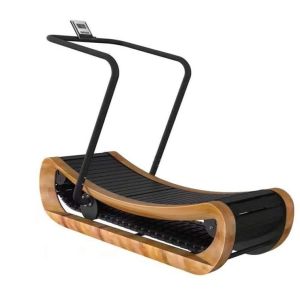 Buy cheap Non-Motorized Walking Air Runner Curved Surface Manual Home Running Equipment Treadmill Machine Wooden Curved Treadmill product