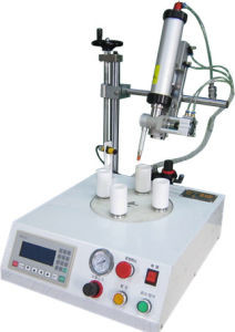 Quality LED Adhesive Glue Dispenser Robot For LED Bulb Cap Glue Dispensing Machine for sale