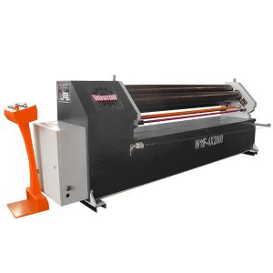 Buy cheap Electric Small Conical Roll Bending Machine 3 Roller Plate Rolling Machine W11F-4×2000 from wholesalers