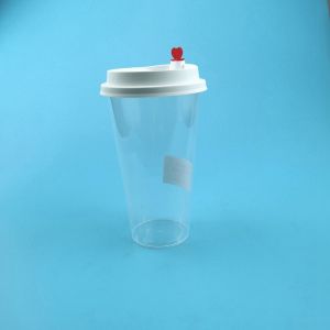 Buy cheap 350ml Milkshake Disposable Bubble Tea Cups Cylinder Shape from wholesalers