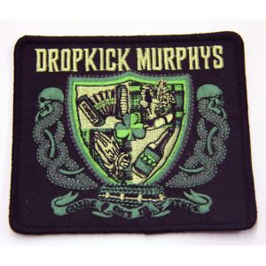 Twill Fabric Custom Logo Merrow Edges Backing Glue Embroidered Patches