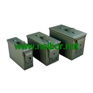 China Strong and Durable military use water proof .30CAL .50CAL ammo box bullets container M2A1 with handle on sale
