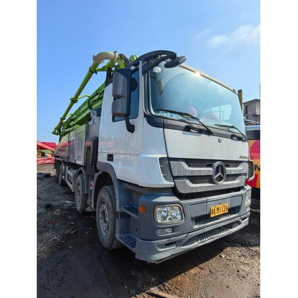 2019 Zoomlion Used Concrete Pump Truck 63m Concrete Boom Pump Heavy Equipment Mercedes Benz Chassis