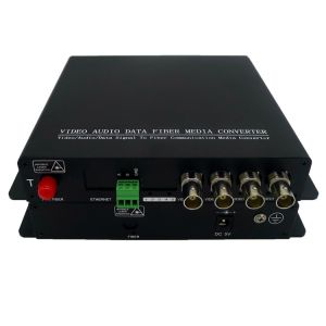 Buy cheap CCTV Cameras HD-SDI video signal to fiber converter,4-ch HD-SDI video with Gbe to fiber extender from wholesalers