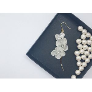 Buy cheap Most Popular Japan Designed Hydrangea Paradise Jhumka Long Chain Earrings With Pure Silver 925 from wholesalers