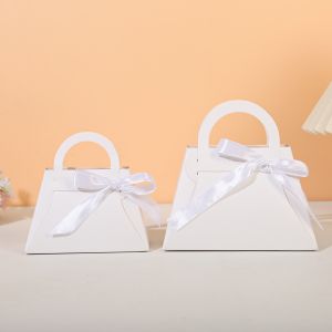 Buy cheap Ribbon Handbag Candy Biscuit Box Customized Graphic Pattern Small Candy Snack Packaging Gift Box from wholesalers