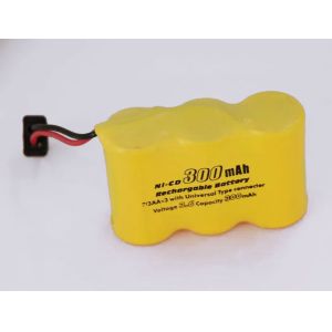 Buy cheap 2/3AA 3.6V 300mAh Nicd Battery Packs High Voltage With Universal Connector from wholesalers