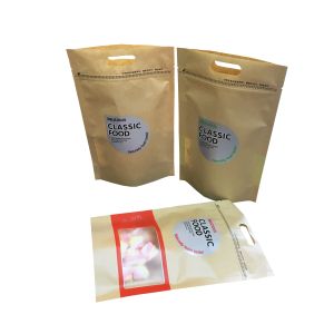 custom printing laminated zip lock resealable mylar bag for snack food