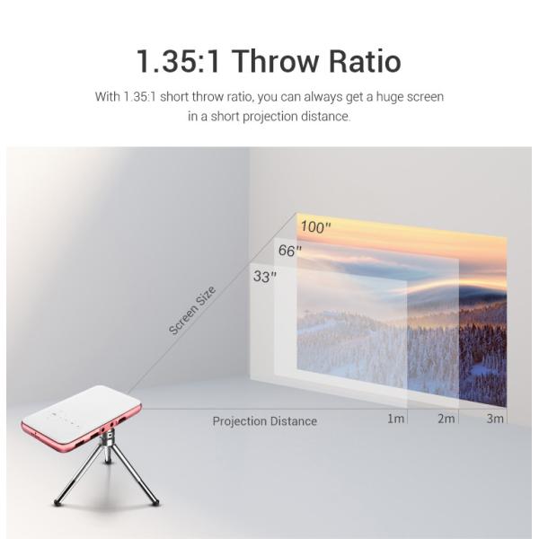 Buy cheap LED Mini DLP Android Pocket Projector For Mobile Outdoor Travel 5000MAH Rechargeable Battery from wholesalers