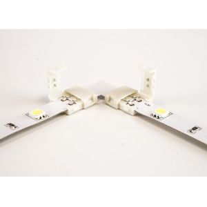 L Shape Angle Led Strip Corner Connector Cooper PCB 8mm For Single Color Strips