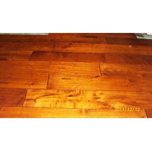 Buy cheap Maple Solid Flooring handscraped and Distressed Surface product