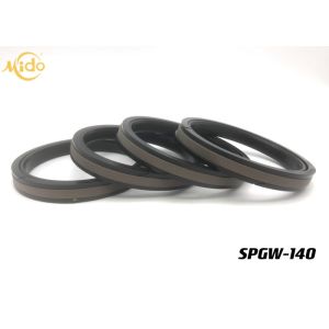 Buy cheap Excavator Pneumatic Cylinder Piston Seals , SPGW 140 Single Acting Piston Seal PTFE NBR product