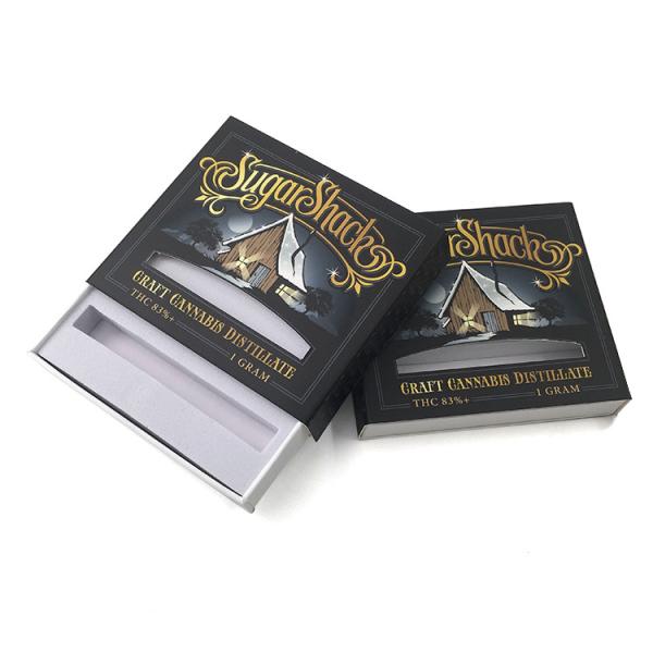 Matt Lamination Custom Printed Sleeve Boxes , Vape Cartridge Packaging