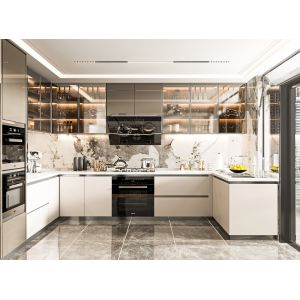 Buy cheap Custom Modular Kitchen Cabinets with Modern Finishes from wholesalers