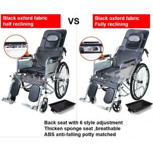 Buy cheap Economic Lightweight Portable Wheelchair With Detachable Footrest from wholesalers