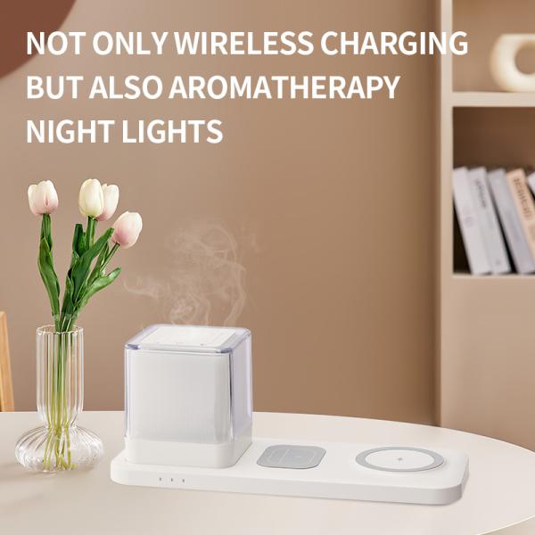 Quality Wireless Charging LED Night Light 3000K - 4000K Aromatherapy Night Light for sale