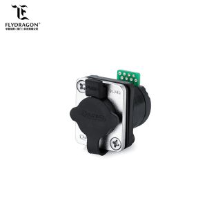 Buy cheap Double shield dual rj45 pcb mount connector waterproof ip67 lan cable available from wholesalers