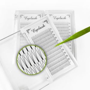 Silk PBT Fiber Material Russian Volume Lashes With Customized Package