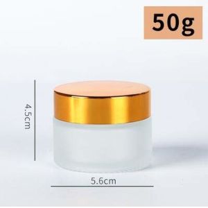 Buy cheap 30ml Lotion Frosted Glass Jar With Aluminum Lid No Leakage product