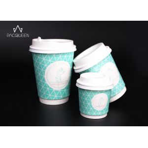 China Cardboard Double Wall Espresso Cups , Double Wall Paper Cup PE / PLA Lined on sale