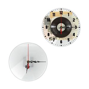 Buy cheap 20cm 30cm Sublimation Glass Clock Coated Clock Photo Frame Blanks from wholesalers