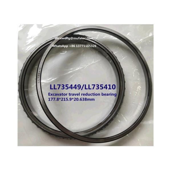 Quality LL735449/LL735410 LL735449/10 excavator travel reduction bearing thin wall taper roller bearing 177.8*215.9*20.638mm for sale
