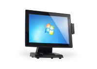Professional POS Computer Hardware Flat Double Side With Thermal Printer