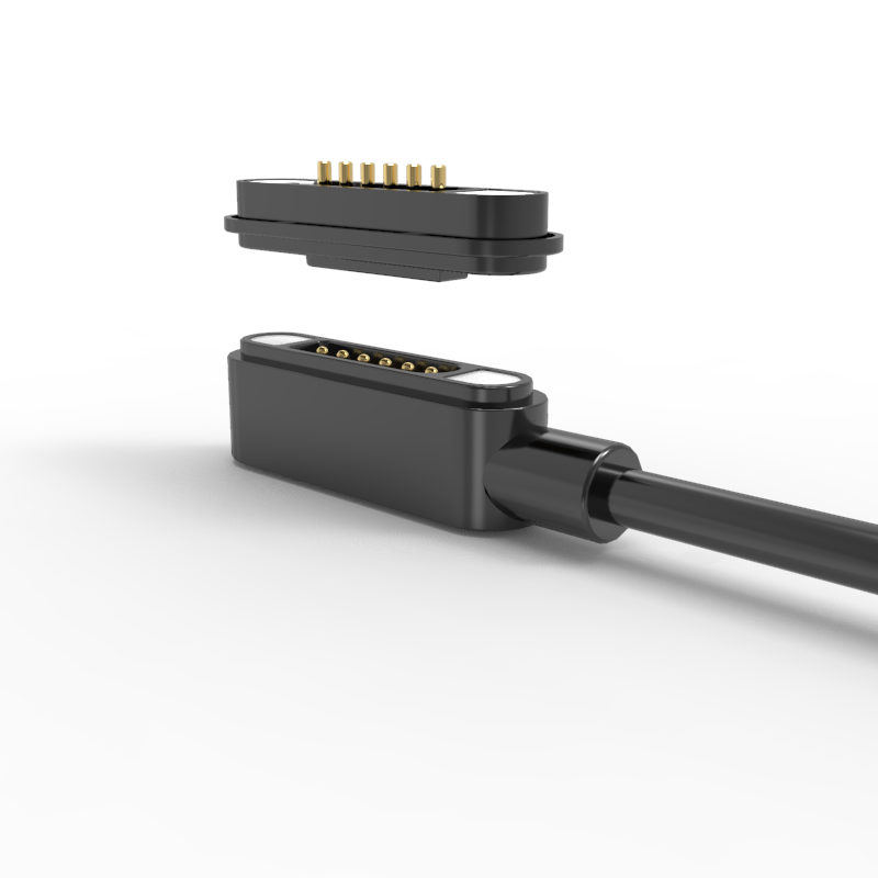 Buy cheap Male magnetic cable connector 6pin charging USB connector for electronic device from wholesalers