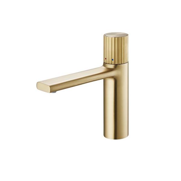 Buy cheap Gold Brass Hot Cold Water Mixer Tap Bathroom Basin Faucst Sink Mount from wholesalers