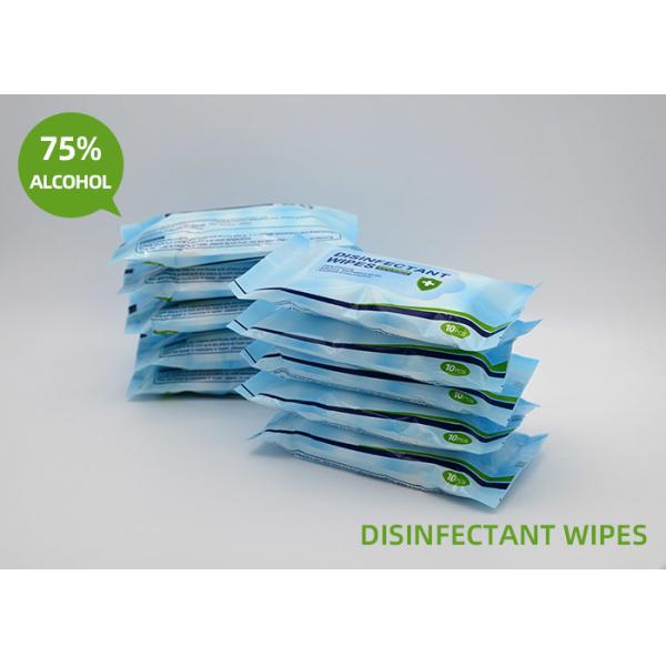 Buy cheap Convenient FDA Portable Alcohol Wipes Kill 99.9% Germs 10 Pack from wholesalers