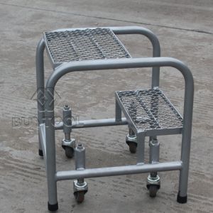 Buy cheap Alloy Steel Q235B Warehouse Mini Mobile Ladders With 300kg Capacity from wholesalers
