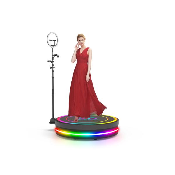 Automatic Portable 360 Photo Booth 360 Spin Camera Booth With Extendable Stand