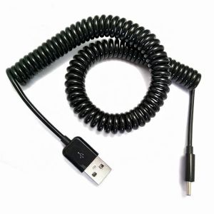 Buy cheap Retractable Sprial Coiled USB to Mini B 5p Data Charger Cable from wholesalers