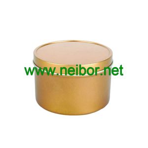 Buy cheap gold color or custom printing 8oz deep drawn round seamless candle tin jar metal container from wholesalers