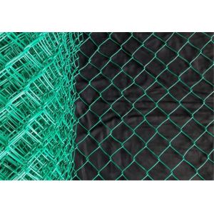 Buy cheap Galvanized PVC Coated Diamond Mesh Wire Chain Link Fence Roll from wholesalers