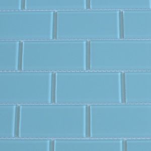 Buy cheap 4MM Thin 2 X 4 Brick Small Glass Mosaic Tile Bathroom Glitter Mosaic from wholesalers