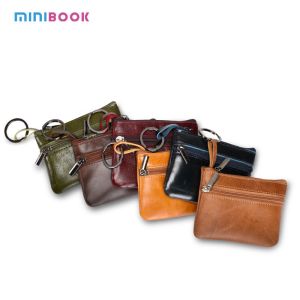 Buy cheap OEM ODM Leather Coin Purse with Keyring Custom Rectangle Card Holder Fashion Wallets from wholesalers