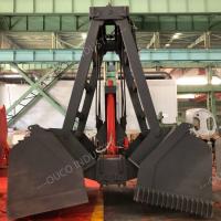 China 12CBM Wireless Remote Control Grab Clamshell Crane Bucket Radio 630mm for sale