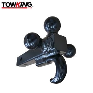 Buy cheap 2" Tubular Shank Tri Ball Hitch With Black Balls And Recovery Hook product