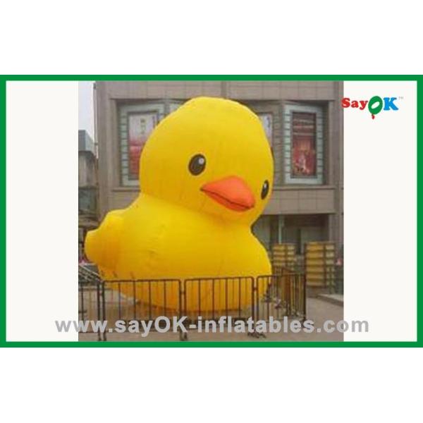 Quality Big Inflatable Yellow Duck Inflatable Cartoon Model Water Pool Toys for sale