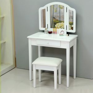 Buy cheap Foldable Mirrors MDF Makeup Dressing Tables 0.153m3 CBM from wholesalers